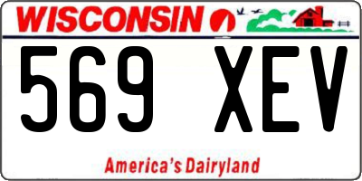 WI license plate 569XEV