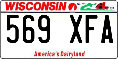 WI license plate 569XFA