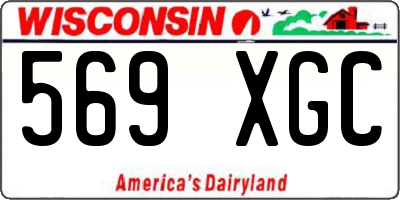 WI license plate 569XGC