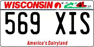 WI license plate 569XIS