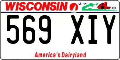 WI license plate 569XIY