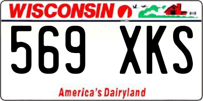 WI license plate 569XKS