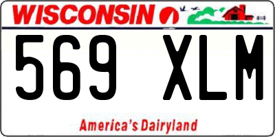 WI license plate 569XLM