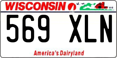 WI license plate 569XLN