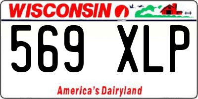 WI license plate 569XLP