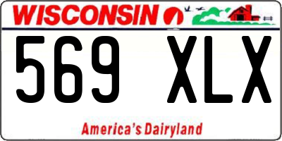 WI license plate 569XLX