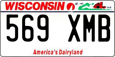 WI license plate 569XMB