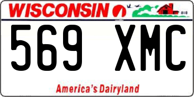 WI license plate 569XMC