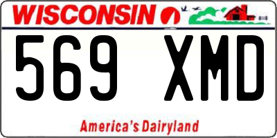 WI license plate 569XMD