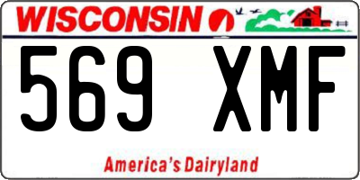 WI license plate 569XMF