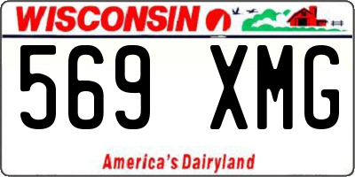 WI license plate 569XMG