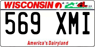 WI license plate 569XMI