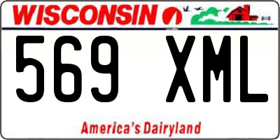WI license plate 569XML
