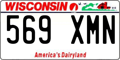 WI license plate 569XMN