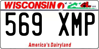 WI license plate 569XMP