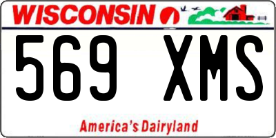 WI license plate 569XMS