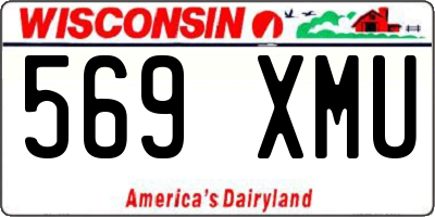 WI license plate 569XMU