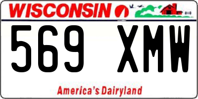 WI license plate 569XMW