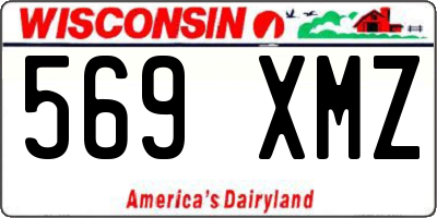 WI license plate 569XMZ