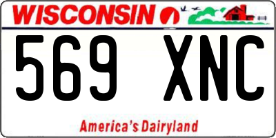 WI license plate 569XNC