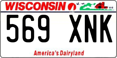 WI license plate 569XNK