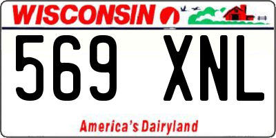WI license plate 569XNL