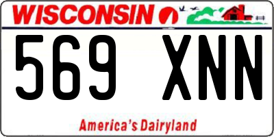 WI license plate 569XNN