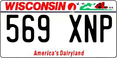 WI license plate 569XNP