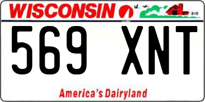WI license plate 569XNT
