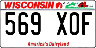 WI license plate 569XOF