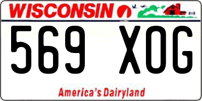 WI license plate 569XOG