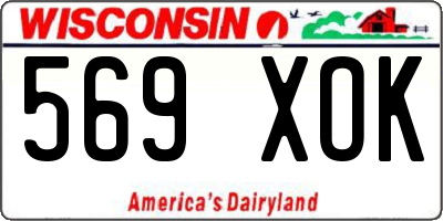 WI license plate 569XOK