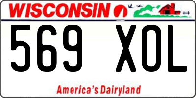 WI license plate 569XOL
