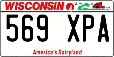 WI license plate 569XPA