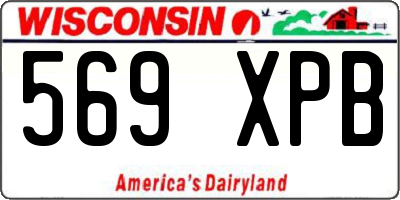 WI license plate 569XPB