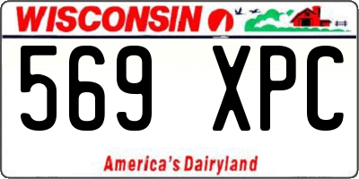 WI license plate 569XPC