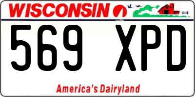 WI license plate 569XPD