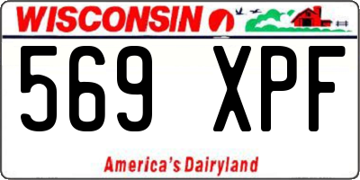 WI license plate 569XPF
