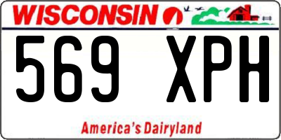 WI license plate 569XPH