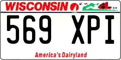 WI license plate 569XPI