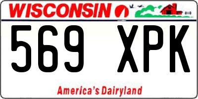 WI license plate 569XPK