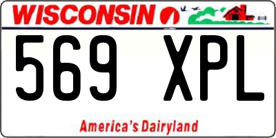 WI license plate 569XPL