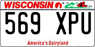WI license plate 569XPU