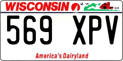 WI license plate 569XPV
