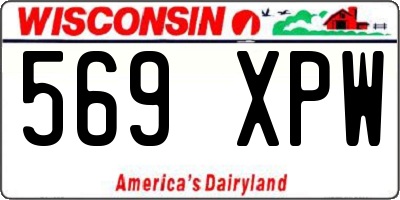 WI license plate 569XPW