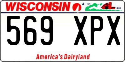 WI license plate 569XPX