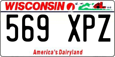 WI license plate 569XPZ