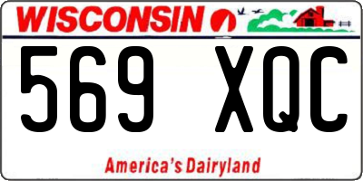 WI license plate 569XQC