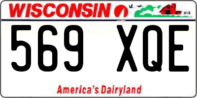 WI license plate 569XQE