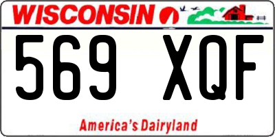 WI license plate 569XQF